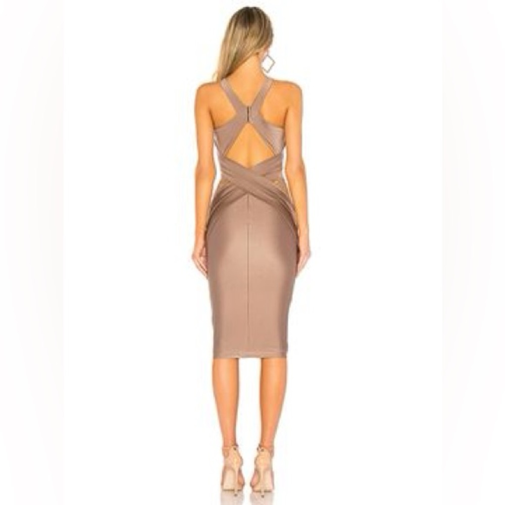 Michel Costello X Revolve Philip Midi in Taupe XS - Picture 3 of 11